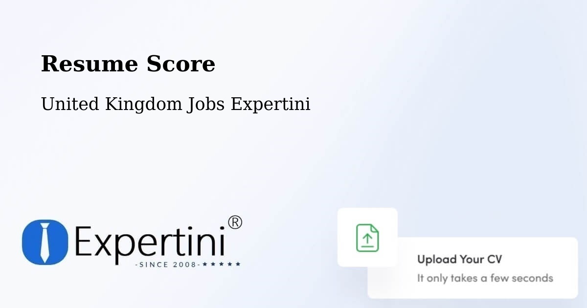 Resume Score & Job Description Match Tool – Clitheroe - United Kingdom Jobs Expertini